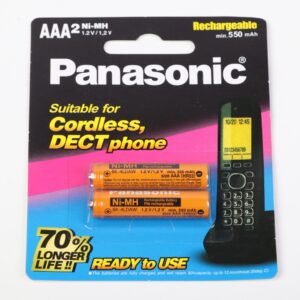 باتری شارژی نیم قلمی پاناسونیک ظرفیت 550 میلی‌آمپر